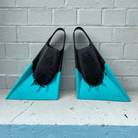 ALETAS BODYBOARD STEALTH S2 SUPER SOFT TURQUOISE / PAPAYA