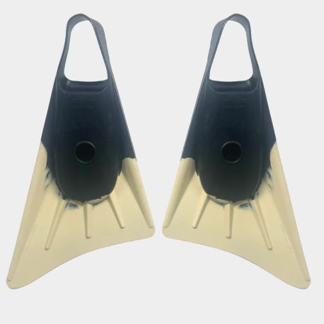 ALETAS BODYBOARD STEALTH S1 SUPREME FINS BLACK/WHITE