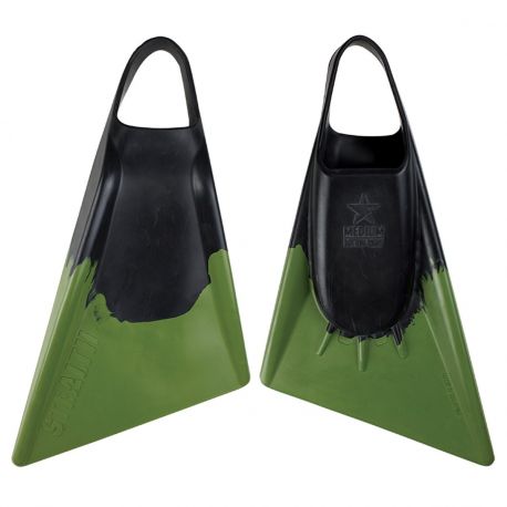 ALETAS BODYBOARD STEALTH S2 NEGRO/VERDE OSCURO