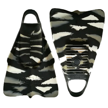 BODYBOARD SWIMFINS DAFIN ZAK NOYLE BLACK WHITE