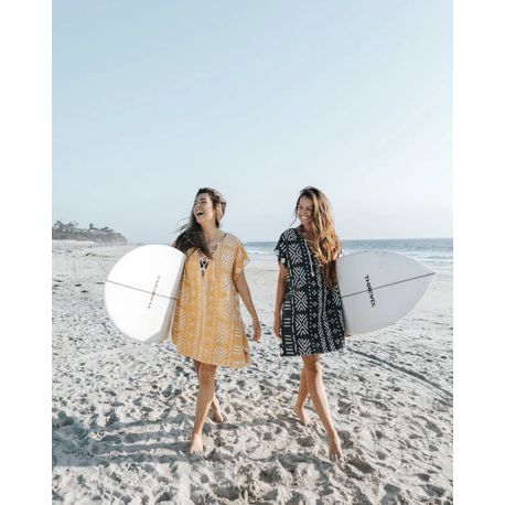 Sand Cloud Adobe Mudcloth Cover Up Black