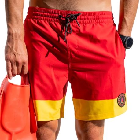 DAFIN BOARDSHORT RED YELLOW