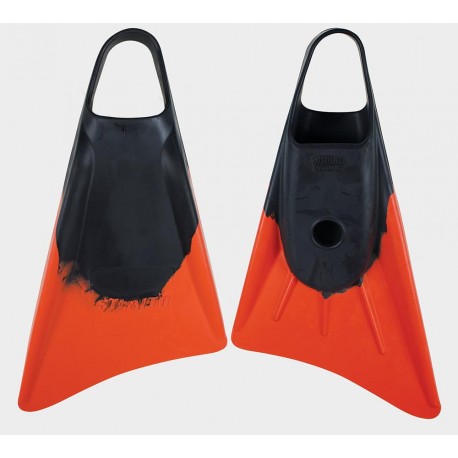 BODYBOARD SWIMFINS STEALTH S1 CLASSIC FINS BLACK ORANGE