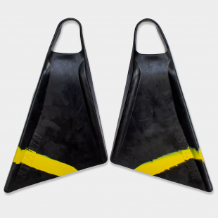 ALETAS BODYBOARD STEALTH S2 PINNACLE FINS BLACK/FLURO YELLOW