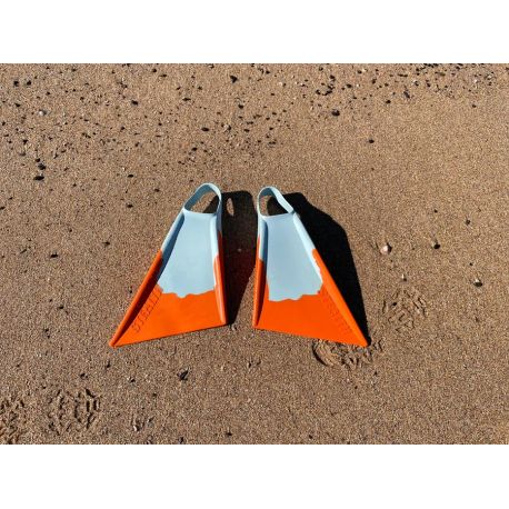 ALETAS BODYBOARD STEALTH S2 SUPER SOFT TURQUOISE / PAPAYA