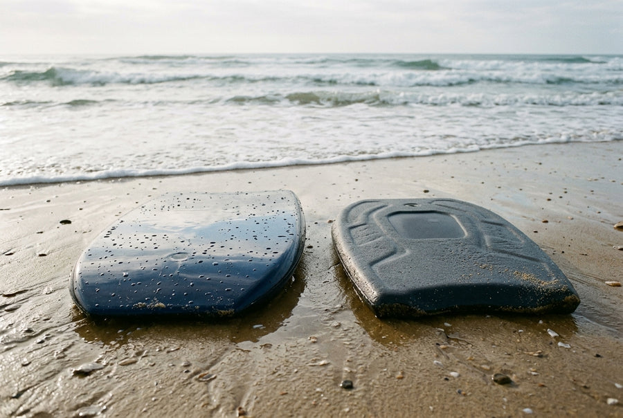 Slick and deck of a bodyboard