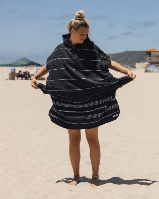 SAND CLOUD Classic Stripe Hooded Poncho