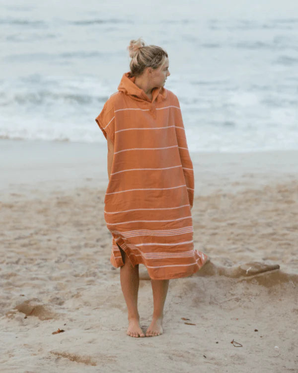 SAND CLOUD Classic Stripe Hooded Poncho