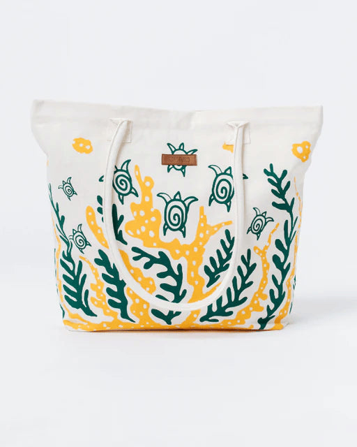 SAND CLOUD Swimming Turtles Beach Tote
