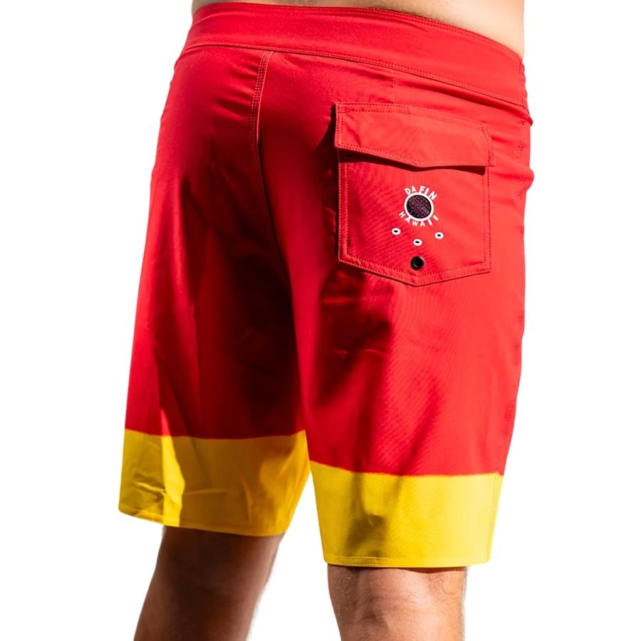 DAFIN BOARDSHORT TRUNK RED YELLOW