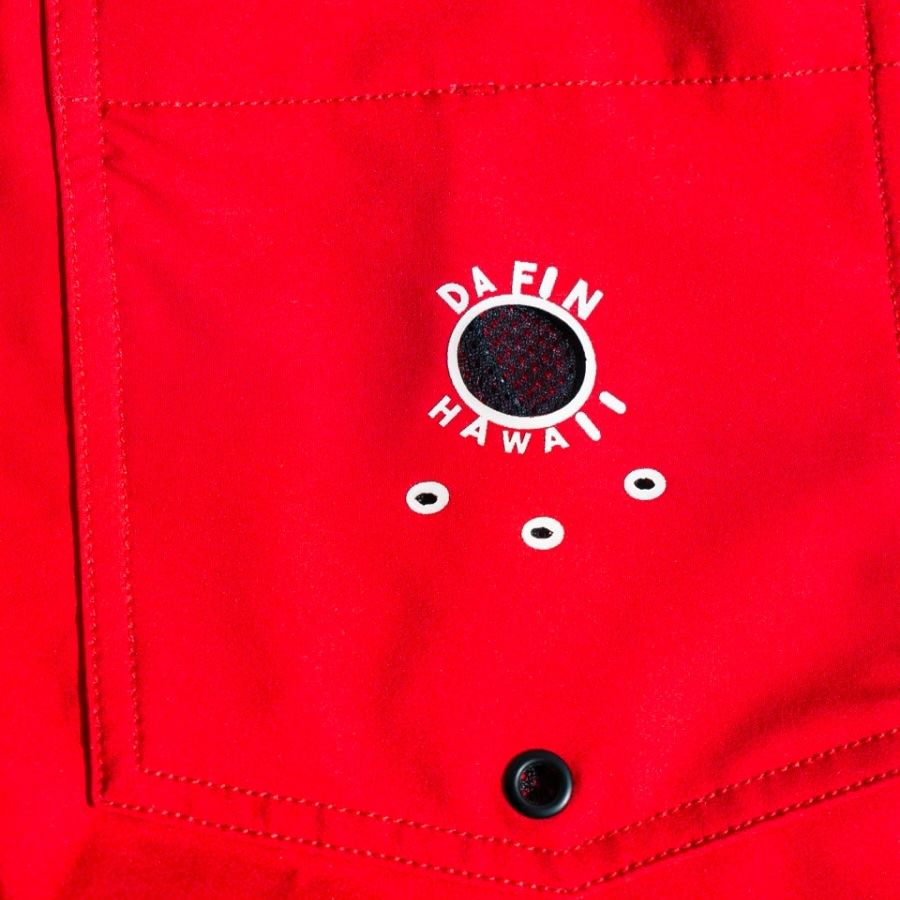 DAFIN BOARDSHORT VOLLEY RED YELLOW
